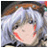 A 48x48 pixel buddy icon featuring a stylized anime character with silver hair and red cheek marks on the left, paired with "Anime IM" text and a signature logo on a black background to the right.