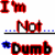 Red and blue pixelated text phrases arranged in a with motion effects on some elements