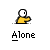 Animated contact sheet of a yellow stick figure character with white head performing various actions across 23 frames, including knocking on door, pleading gestures, and text bubbles like "HEY..." and "TALK TO ME!" against gray background.