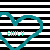 Heart-shaped icons with 'EMILY' text in various colors on a black-and-white striped background.