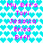 Pixelated text repeats 'My Bff's', 'Tori', 'Jessica', 'Erica', and 'Bff!' over a heart-patterned background.