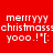 Four pixelated display identical text on red, brown, green, and brown backgrounds with white lettering