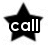 Black star and heart shapes with white text reading 'call', 'me', and 'jersey' on a white background.