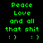 Green pixelated text and emoticons on black background with white rectangular overlays shifting across frames.