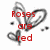 Four heart-shaped doodle icons with text: red 'Roses are red', blue 'Violets are blue', black 'There's nothing better...', and black 'Than bein' with you'.