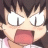 Pixelated anime-style character face with wide eyes and open mouth on left, black background with white text "Anime IM" and stylized "cOM" on right in a 48x48 contact sheet layout.