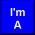 Blue background with white pixelated text reading "I'm A" and "Madd Wee One" across two , plus a small character icon below