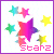 Pixelated star-themed icon with pink, yellow, and cyan stars on white background; text 'starz' in varying color schemes across frames.