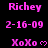 A static image displays repeated text elements in pink on a black background with partial gray overlay.