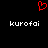 Red pixelated heart symbol above two identical white text strings on black background.