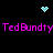 Pixelated text and symbols on black background with cyan heart and starburst elements.