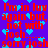 Red text on purple background with blue heart symbols, repeating 'I'm in luv again but not with josh... sorry josh' in pixelated font.