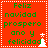 Red background with green text reading 'Feliz navidad prospero ano y felicidad' and white pixelated Christmas tree icons in bottom-right corners of four