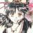 Pixelated static image of a character with dark hair and light skin, featuring visible facial features including eyes and mouth, set against a blurred background with pink and white tones.