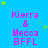 A static image with a bright blue background featuring repeated text "Kierra & Mecca BFFL" in pink and purple, surrounded by scattered yellow stars.