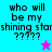 Four display identical text with a star icon changing color between cyan and magenta on blue backgrounds