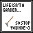 pixelated icons featuring text, a small tool graphic, and changing symbols below the text