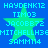 Blue background with four identical green stars, each overlaid by cyan text reading HAYDENK12 TIMO3 JACOBE72 MITCHELLH3@ SAMM114 in pixelated font.