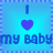 A 4-frame animated contact sheet showing pixel art characters and text variations with heart symbols, arranged in a 2x2 grid on a blue checkered background.