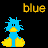 Pixelated blue duck with yellow beak and feet, six variations arranged in two against black background, text "blue duckiez rock" above and "my socks" below