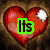 A four- of pixelated images with green-outlined text reading Its, Called, Love! over heart and abstract backgrounds