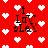 Red background with white pixelated hearts and black text reading 'i Luv Lex' in a stylized font, with visible pixelation and partial text distortion.