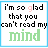 Four identical pixelated text arranged in a , each displaying the phrase "i'm so glad that you can't read my mind" with varying color schemes