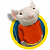 A pixelated cartoon mouse character in a red shirt and blue jacket within a yellow circular frame on the left, next to green text reading "Original Icons .com" on a dark green background.