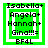 Green square icon with white border containing stacked names and 'BF4L' text, featuring a white square that alternates between solid and hollow states.