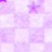 Pixelated text on a purple star-patterned background with some words highlighted in pink.