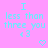 Pixelated cyan text on pink background with two identical side-by-side layouts and heart symbols below.