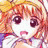 Pixelated anime-style character with orange hair and large eyes on left, next to black background with white text "Anime IM" and stylized signature on right.