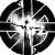 Black-and-white animated icon featuring a circular geometric pattern with radiating lines and the text "CRASS" on the right side.
