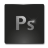 Pixelated grayscale icon with 'Ps' text on dark background, framed by light gray border.