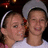 Two identical figures in gray hats and white shirts with pink accents, one with green text overlay.