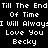 Static pixel art displays repeated text phrases in white on black background, arranged in three with consistent spacing