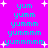 Cyan text 'yum' through 'yummmmm' on bright pink background with white starbursts, static image with no visible animation changes.