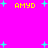 Bright pink background with yellow text and cyan star shapes scattered throughout the image.