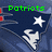 A pixelated blue and white icon with a star, text reading 'Patriots Will Destroy The Giants' in green.