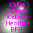 four identical displays pink text on a gray gradient background with a central light spot