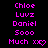 Pixelated text and symbols in bright pink on black background, with two identical of names and a heart symbol