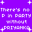 Purple background with white pixelated text repeating 'There's no P in PARTY without PRIYANKA' and small plus signs scattered throughout.