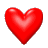 Five red heart shapes arranged in two on a gray background, with varying pixelation and shading across frames