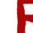 Red text on white background with distorted, overlapping letters and partial words in a chaotic arrangement.