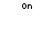 Four identical pixelated 'On' text icons arranged in a on white background