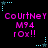 Pixelated text and star graphics on a black background with repeated elements.