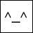 A 48x48 pixel buddy icon featuring a minimalist black-and-white smiley face on the left and