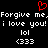 Red heart symbol above repeated white text on black background with 'lol' and '<333' below.