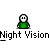 Green pixelated figure with white face and black eyes in multiple poses including raised hand, closed eyes, and neutral expression against gray background.
