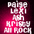 A static image displays a vertical list of names over a gradient background with a bright pink highlight.